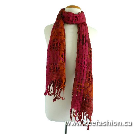 HAND KNITTED WINTER PASHMINA CASHMERE WOOL SCARF SHAWL  