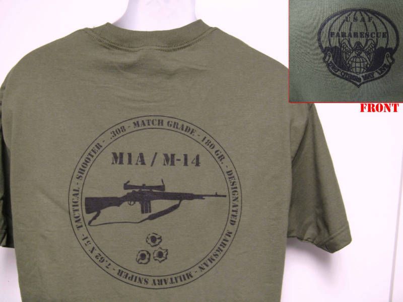 PARARESCUE T SHIRT/ AIRFORCE/ M14 M1A T SHIRT  