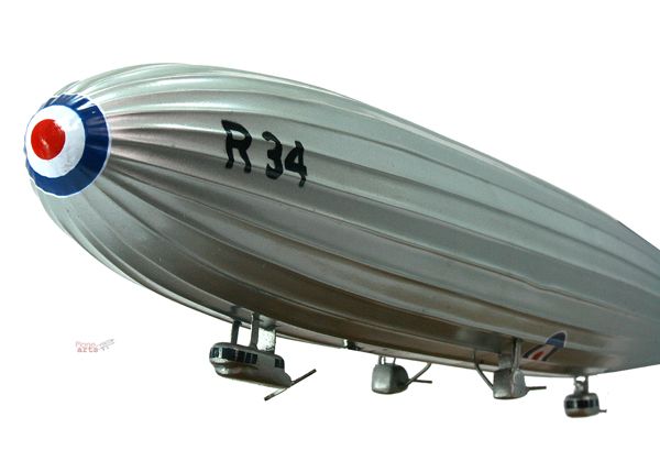 34 R34 Airship Blimp Wood Desktop Model  