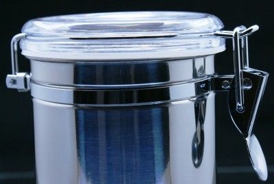 Stainless Steel Canister Hinged Lid 1100ml FX 160  