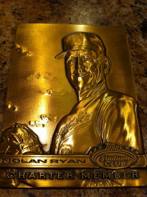 Nolan Ryan 1991 Stadium Club Charter Member Commemorative Medallion 