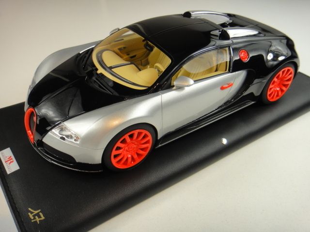 18 MR BUGATTI VEYRON SILVER/BLACK LIMITED 25 PIECES WORLDWIDE N BBR 