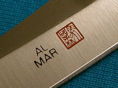 NM VINTAGE AL MAR SEKI AMK GUN STOCK SALES SAMPLE FOLDING HUNTER BOWIE 