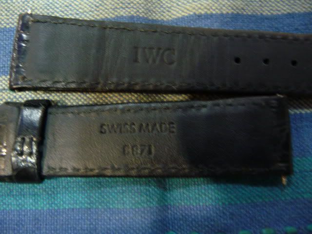 Authentic & new 18mm IWC Black croco strap for Da Vinci  