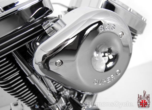 NEW S&S V96 BLACK SUPER E ENGINE MOTOR FITS EVO HARLEY  