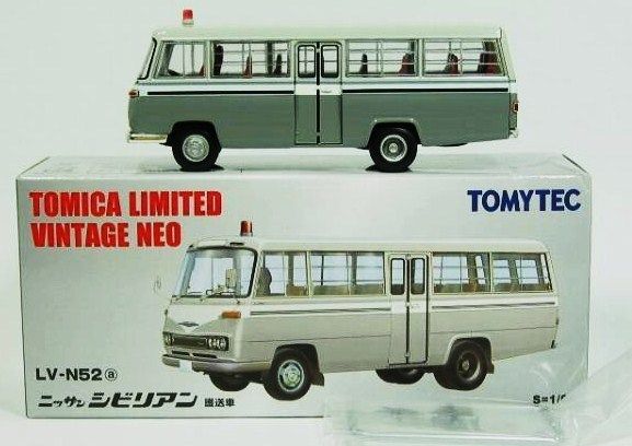 TOMICA LIMITED VINTAGE LV N52a NISSAN CIVILIAN MINI BUS  