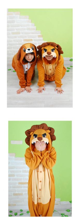 KIGURUMI Q SweetHolic Animal Pajamas Adult / Kid ★LION★  