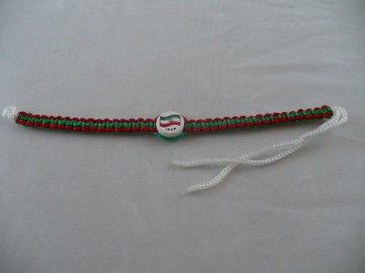 Iran Country Flag Macrame Bracelet  