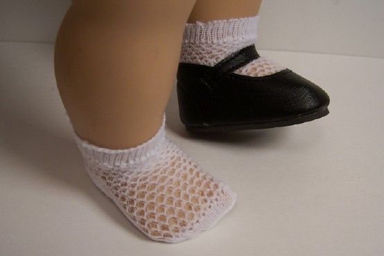 WHITE Short Mesh Anklet Socks FOR Bitty Baby & BB Twins♥  