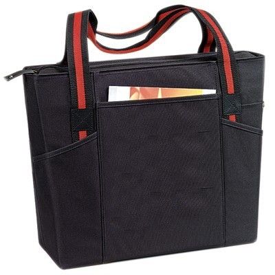 Urban Zip Tote, pen pocket, side sleeve pockets  