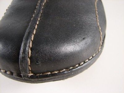 110 Clarks Womens Size 8.5M Unstructured Loop Black Loafers #307 