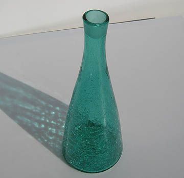 vintage 50s MODERN BLENKO Anderson 920 decanter w/ stopper AQUA or SEA 