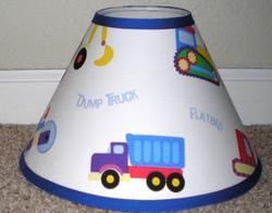 UNDER CONSTRUCTiON Lamp Shade made with Olive Kids  