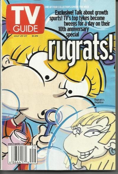 Rugrats 4 TV Guide Set July 2001 Lil Phil Tommy Chucki  