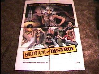 SEDUCE & DESTROY AKA DOLL SQUAD POSTER TURA SATANA  