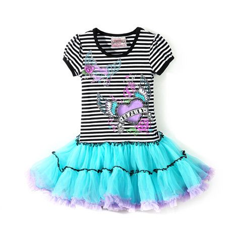   Beautees *Sweet Beauty* Tulle Tutu Boutique Dress Size 3T 6X  