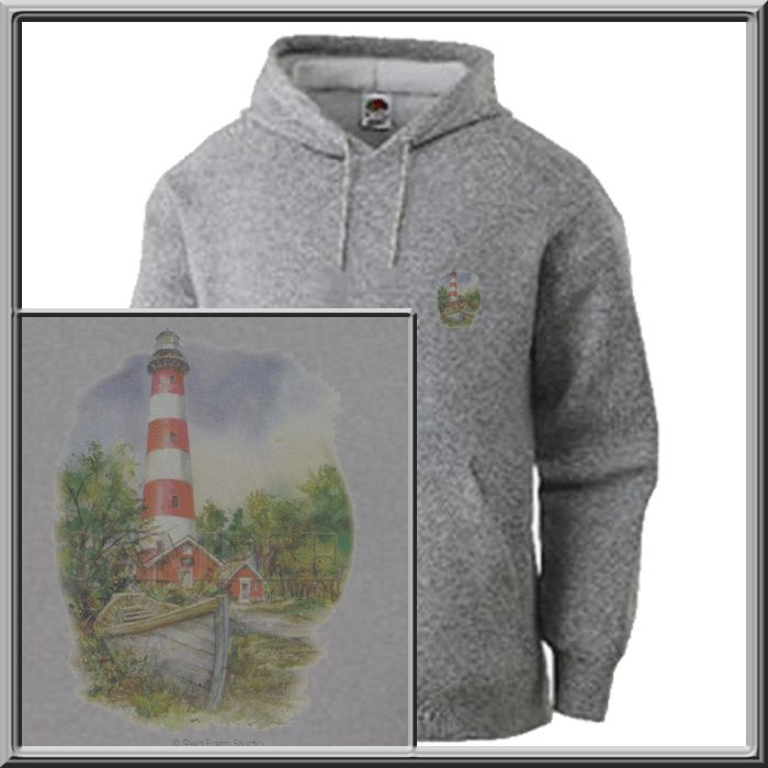 Assateague Island Lighthouse SWEATSHIRTS S XL,2X,3X,4X  