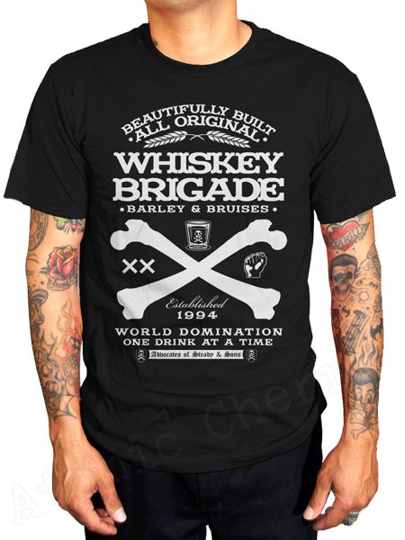   Brigade T Shirt Rockabilly Tattoo Punk Greaser Retro New  