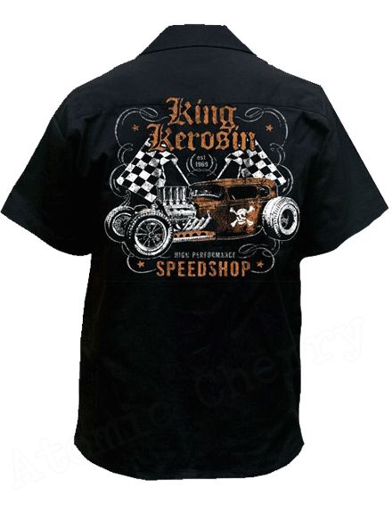   Speed Shop Work Shirt Rockabilly Punk New Hot Rod Tattoo Retro  