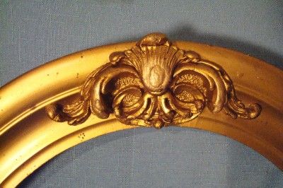 ANTIQUE Circa 1900 Gilt, Gold OVAL PICTURE FRAME, Gesso & WOOD NR 