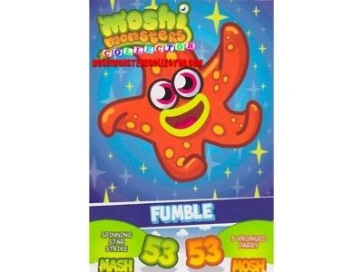 FUMBLE   MOSHI MONSTERS MASH UP TRADING CARD NEW  