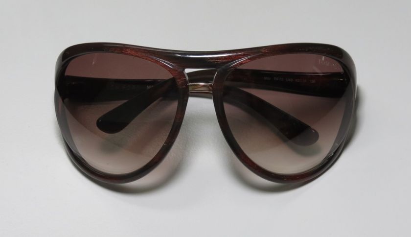 NEW TOM FORD TF73 MILO PLASTIC BROWN TEMPLES GRADIENT WINE LENSES 