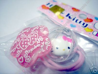 Sanrio Hello Kitty Cutie Rubber Band   Strawberry  