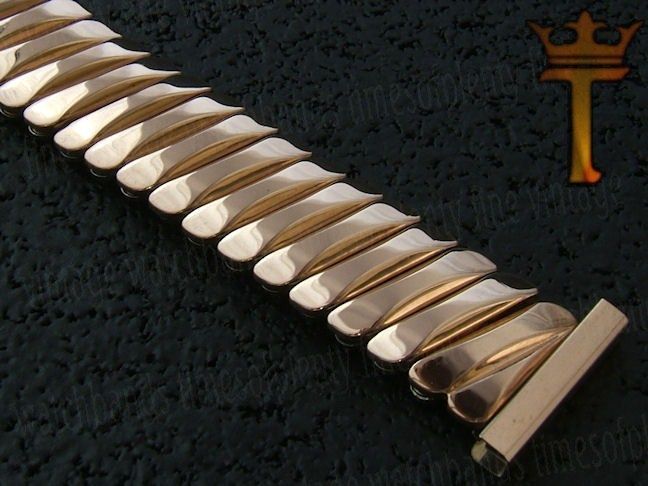 NOS 3/4 Kreisler Rose Gold gf 50s Vintage Watch Band  