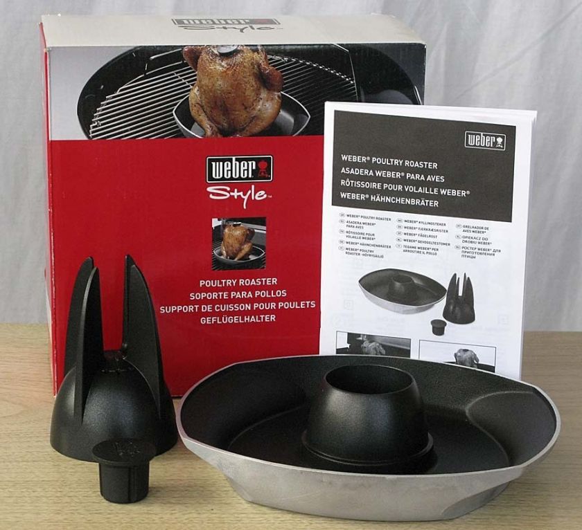 Weber Poultry Roaster #6408 Grilling Barbeque Chicken Bird Infuser NEW 