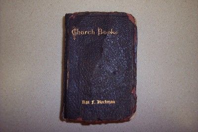 ASA F HOCKMAN CHURCH BOOK 1897 1913 BUCKS COUNTY PA  