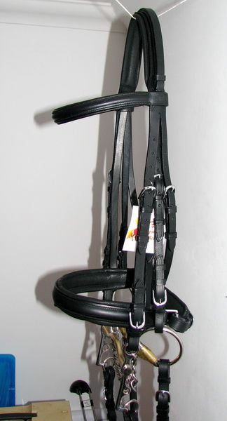 FSS German POSH Comfort Crank DOUBLE Dressage BRIDLE  