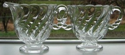 Fostoria Glass Company Colony Cream and Sugar  