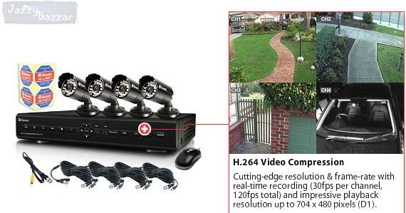   Monitoring Security Cameras CCTV DVR4 2600 Channel System NEW  