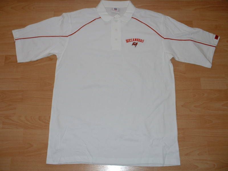 TAMPA BAY BUCCANEERS TEAM GOLF POLO SHIRT MENS LARGE  