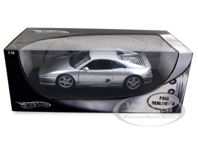   car model of Ferrari F355 Berlinetta die cast car by Hotwheels