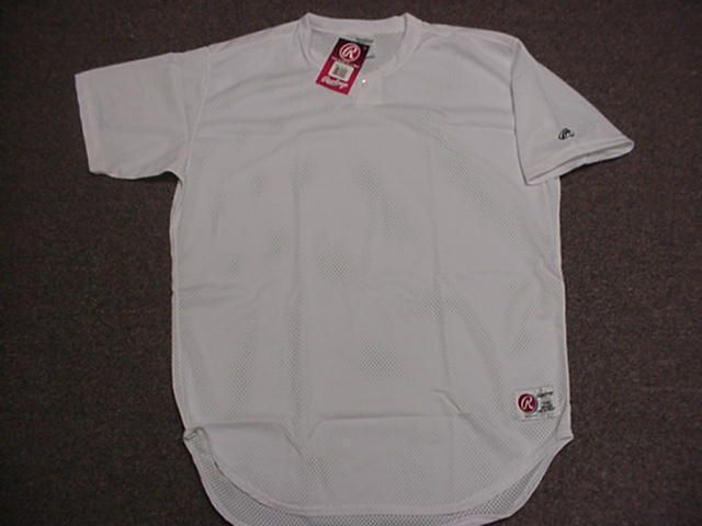 14 RAWLINGS WHITE BASEBALL JERSEYS SZ 48 50 XL XXL NEW  