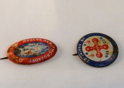 VINTAGE PIN LOT 1920 Modern Health Crusader Anti Spit  