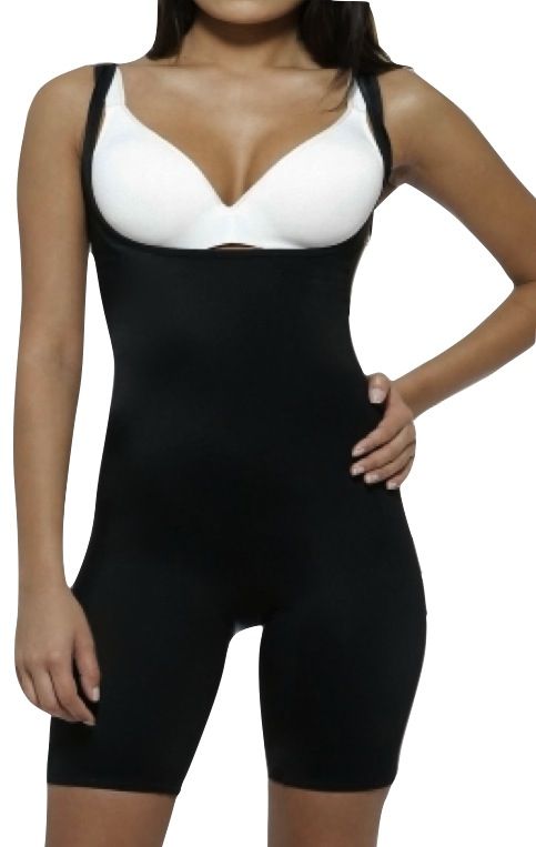 Black Full Body Long Leg Shapewear BodyShaper Firm Control Fajas 