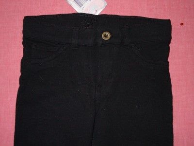 NWT GIRLS LEVIS SKINNY KNIT PANT BLACK FLIP SIZE 6  