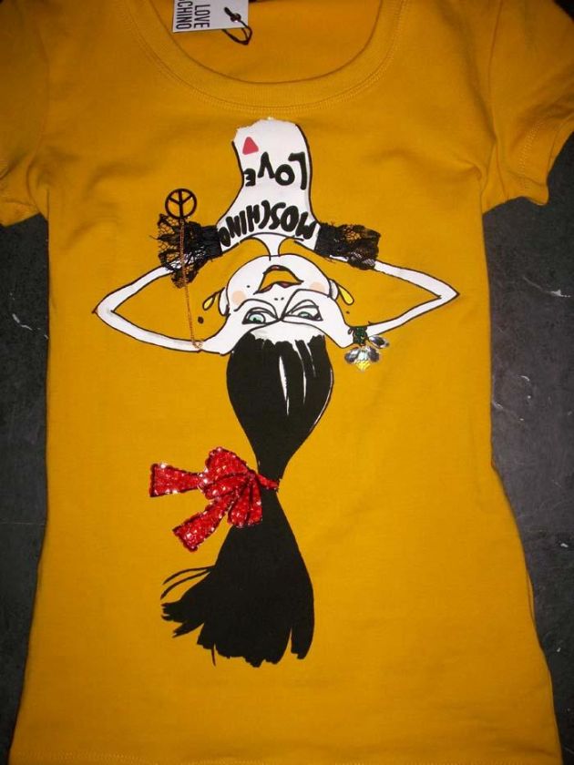 New Moschino Womenscartoon clowngirl Shirt Sz.40 44 2 color  