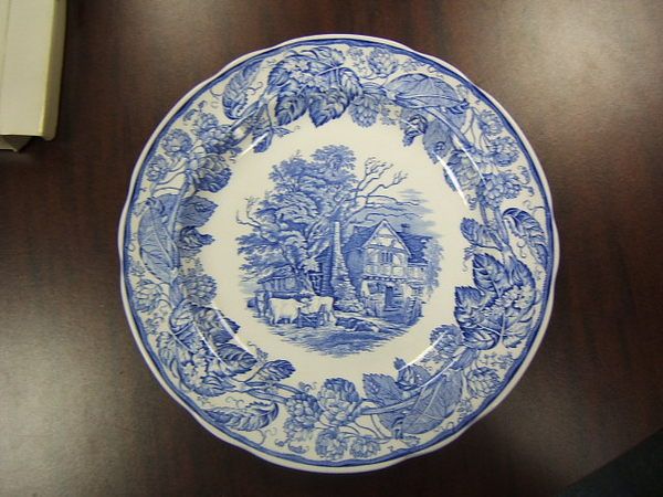 Collector Plate Rural Scenes Spode Blue Room Collection  