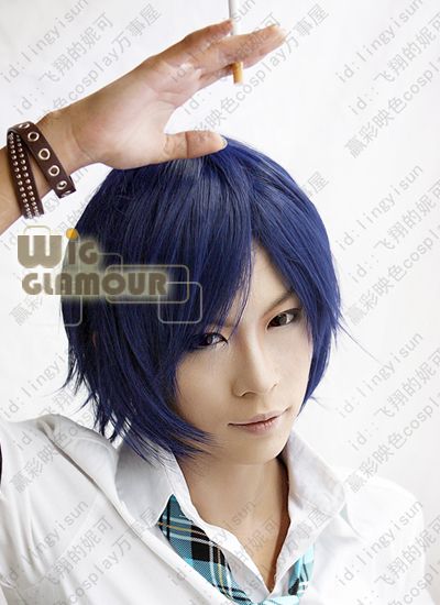 Uta no Prince sama Ichinose Tokiya Cosplay Dark Blue Hair Wig  