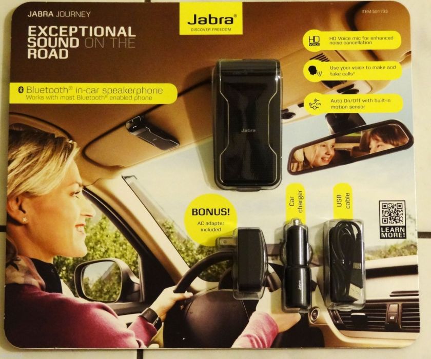   JOURNEY Bluetooth In Car Speakerphone Speaker Vehicle Black + BONUS