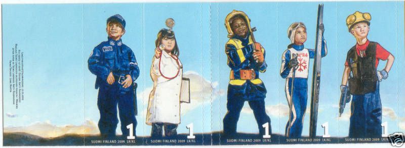 Children Booklet of Five Stamps Finland MNH 2009  