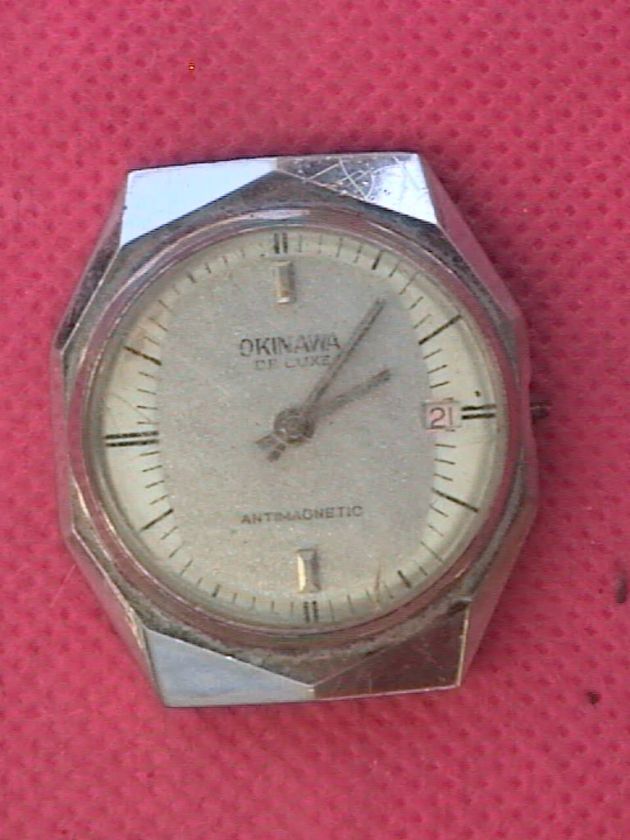 VINTAGE WRISTWATCH SWAN CALENDAR FOR REPAIR 72537  