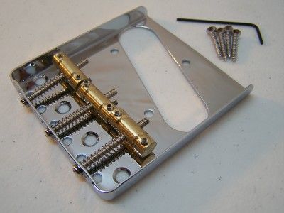 Telecaster Tele Steel/Brass Dual Load Bridge Chrome  