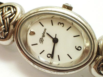   Watch Brighton Tin Case Glasgow Reversible Heart Leather Band Jewelry