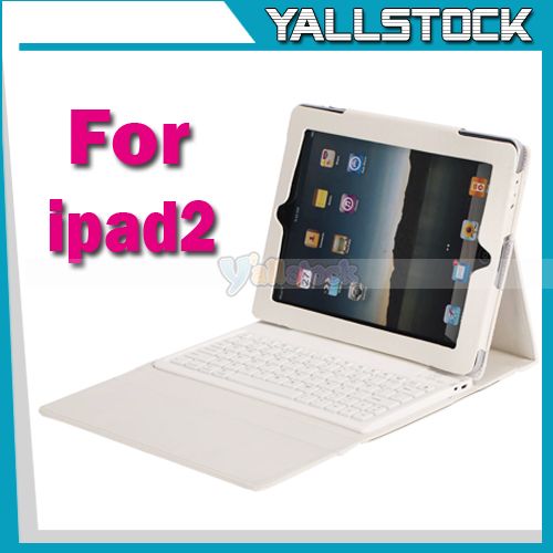   Bluetooth Wireless Keyboard for IPad2 Brookstone Porfolio White  