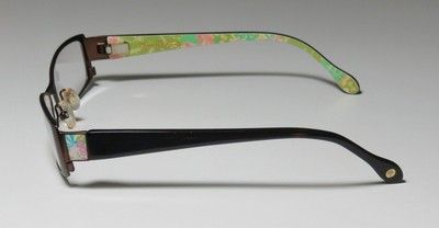 NEW LILLY PULITZER ROREY 52 18 130 BROWN/TORTOISE EYEGLASS/GLASSES 