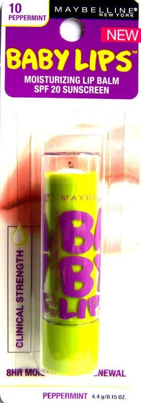 MAYBELLINE BABY LIPS MOISTURIZING LIP BALM~SPF 20~YOU CHOOSE FLAVOR 